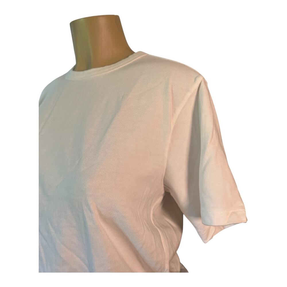 Women S AYR Short Sleeve Ivory White Tee T-Shirt Top Cotton Oversize Practice - Picture 3 of 7